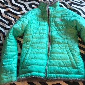 Girls Northface Reversible Jacket Size M 10/12